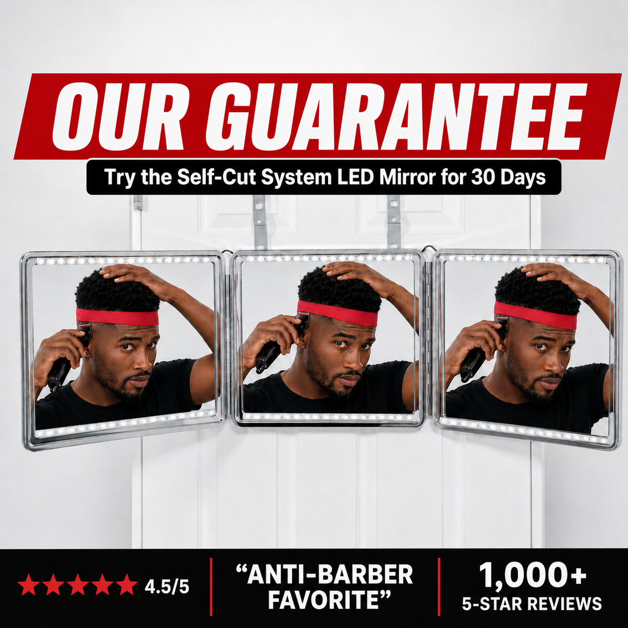 Self-Cut System 2.0 Heaven Lights LED 3-Way Mirror